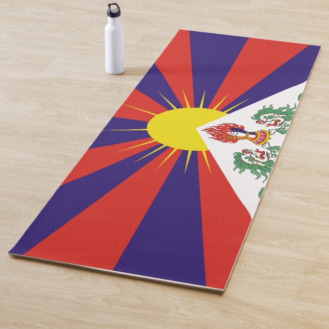 Free Tibet flag Yoga Mat (In Situ)