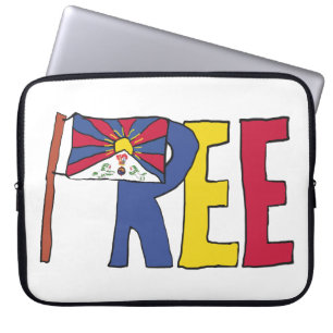 Free Tibet Laptop Sleeve