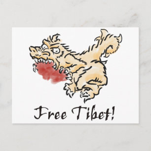 Free Tibet! Postcard