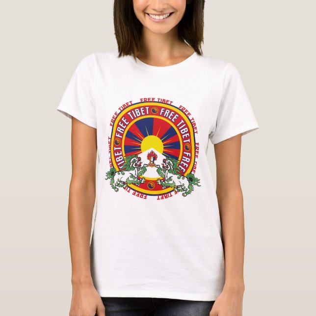 Free Tibet Round Logo T-Shirt (Front)