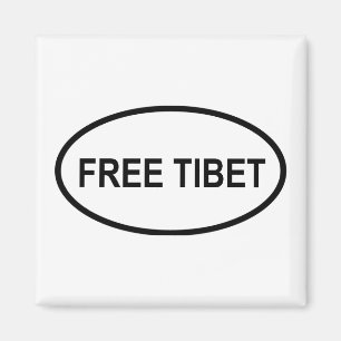 Free Tibet Square Magnet