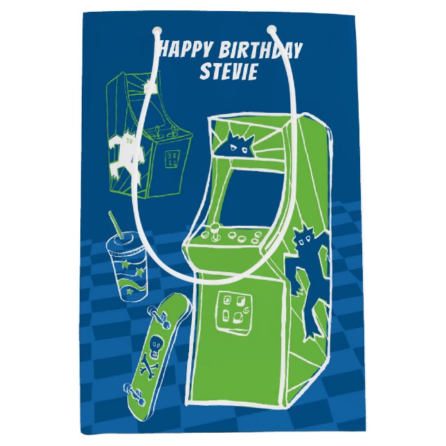 Free Time Arcade Medium Gift Bag (Front)