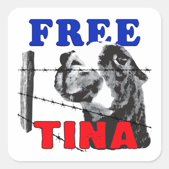 FREE TINA SQUARE STICKER (Front)