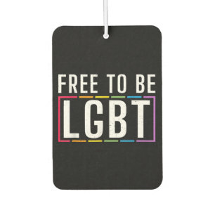 Free to be LGBT Bisexual Lesbian Gay Pride Air Freshener