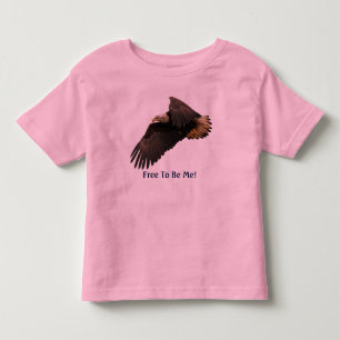 FREE TO BE ME Flying Bald Eagle Kids Shirt