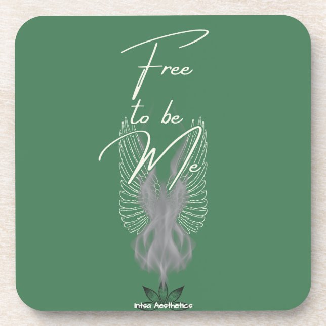 Free to be Me Hard plastic coaster (Front)
