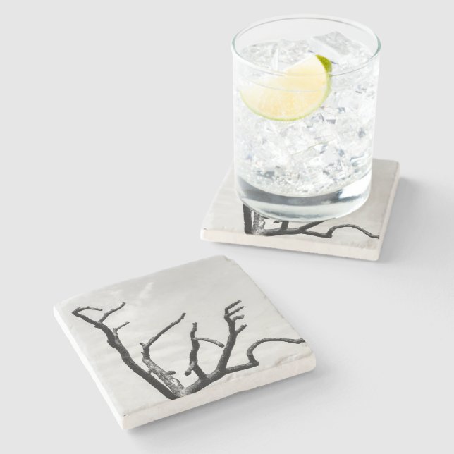 free tree stone coaster (Side)