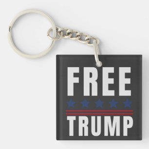 Free Trump, Free Donald Trump 2024 Keychain
