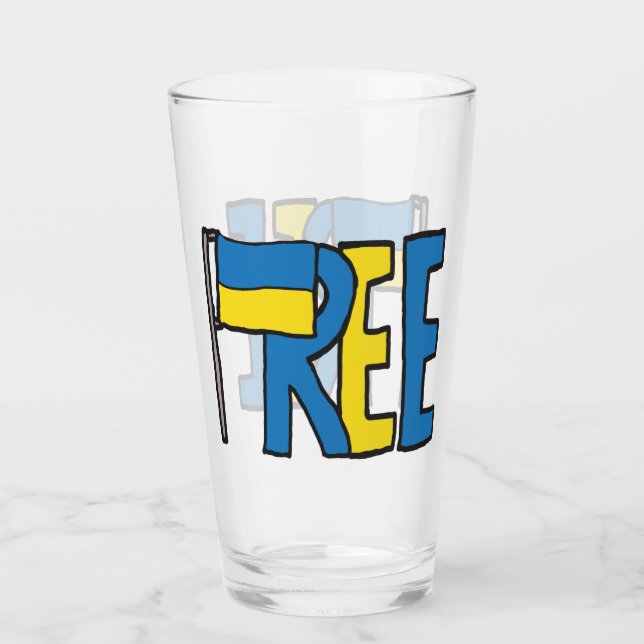 Free Ukraine Glass (Front)
