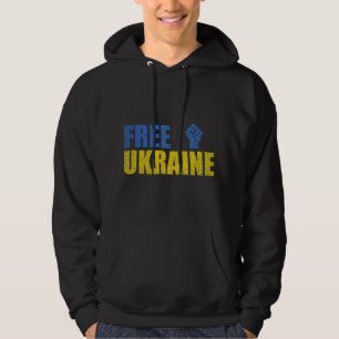 Free Ukraine Stand with Ukraine Ukrainian flag sup Hoodie