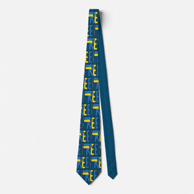 Free Ukraine Tie (Front)