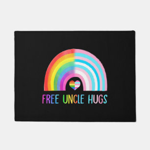 Free Uncle Hugs Gay Pride Lgbtq Lgbt Rainbow Doormat