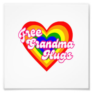 Free Vaccinated Dad Hugs Pro LGBTQ+ Proud Photo Print