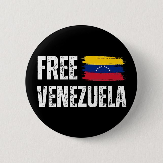 Free Venezuela 2 Inch Round Button (Front)