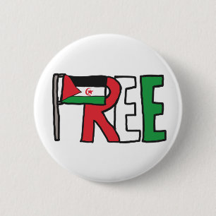 Free Western Sahara 2 Inch Round Button