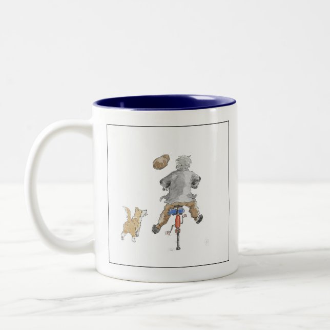Free Wheeling Two-Tone Coffee Mug (Left)