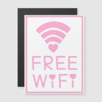 “FREE WIFI” in Pink