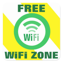 Free WiFi Zone Sign