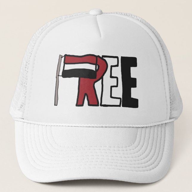 Free Yemen Trucker Hat (Front)