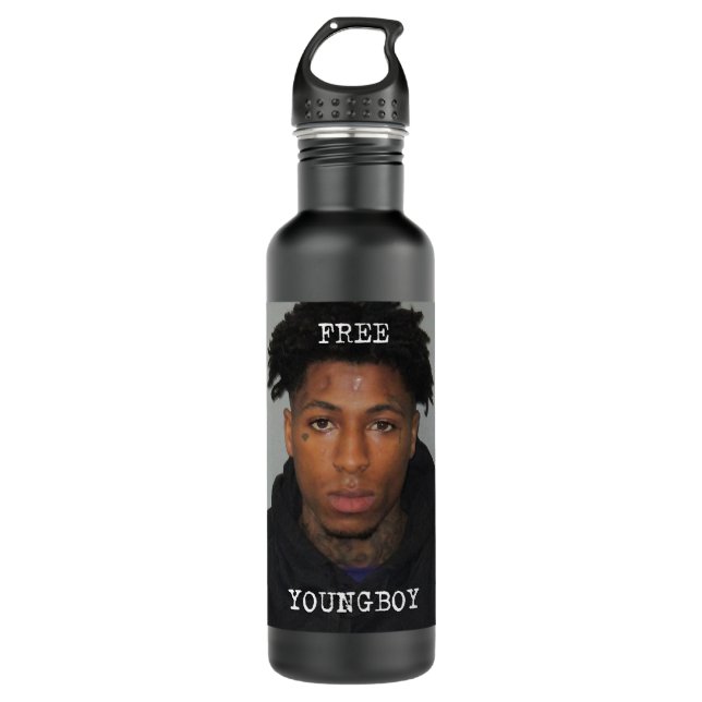 Free Youngboy NBA Youngboy Never Broke Again Class 710 Ml Water Bottle (Front)
