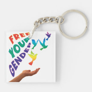 Free your gender  keychain