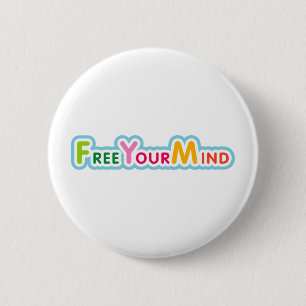 Free Your Mind 2 Inch Round Button