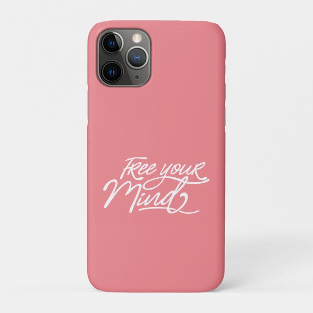 Free Your Mind Inspirational Quote Case-Mate iPhone Case (Back)