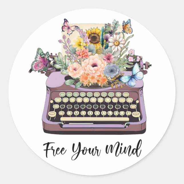 Free Your Mind Motivation Stickers (Front)