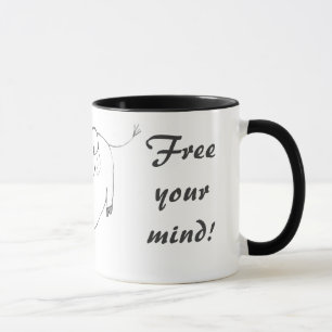 Free your mind original zen painting mug