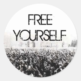 Free Yourself Classic Round Sticker