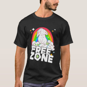 Free zone funny easter i hate easter T-Shirt