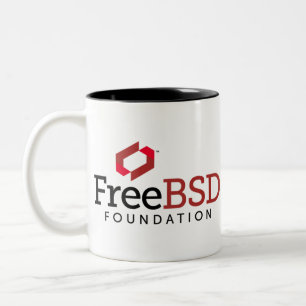 FreeBSD Foundation Logo Two-Tone Coffee Mug