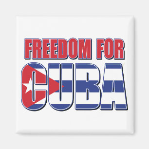 FREED-For-CUBA-FLAG Magnet
