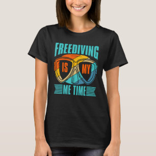 Freediving Is My Me Time Freedive Apnea Retro Fish T-Shirt