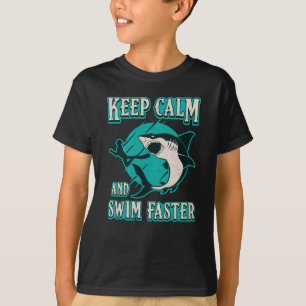 Freediving Keep Calm And Swim Faster Freediver T-Shirt