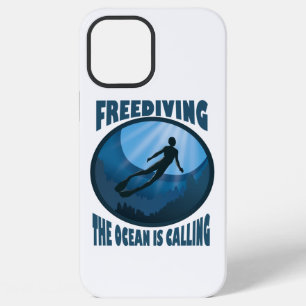 Freediving - The Ocean Is Calling Underwater Diver iPhone 12 Pro Max Case