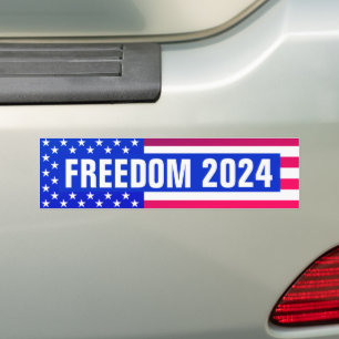 Freedom 2024 (flag) Bumper Sticker