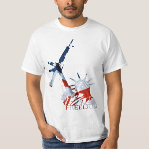 Freedom - 2nd Amendment in Red, White, & Blue T-Shirt