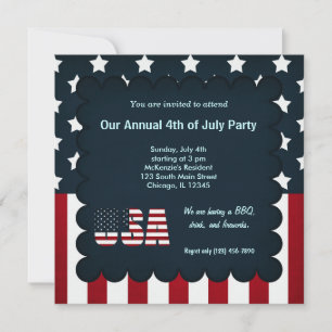 Freedom 4th of July Invitation
