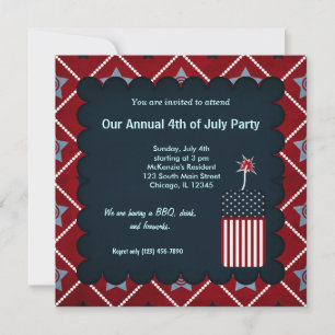 Freedom 4th of July Invitation