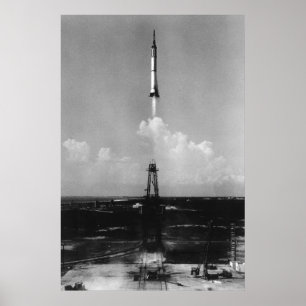 Freedom 7 (Mercury Redstone 3) Launch Poster