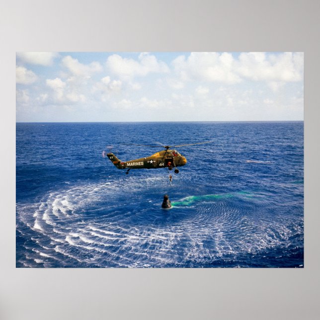 Freedom 7 Splashdown & Recovery Poster (Front)