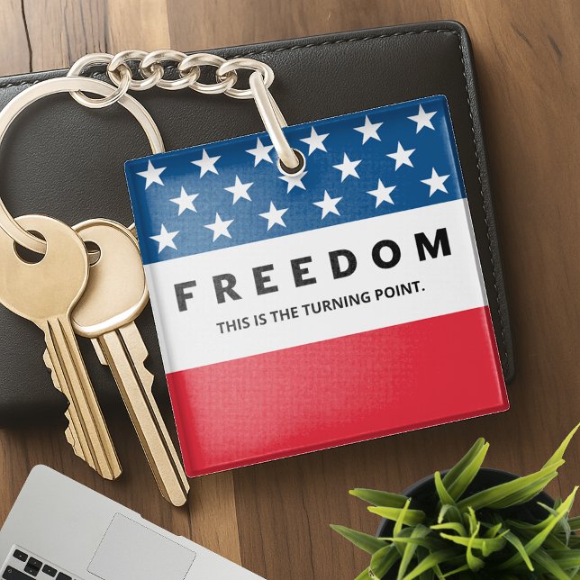 Freedom A True Patriot Keychain (Creator Uploaded)