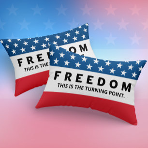 Freedom A True Patriot Lumbar Pillow