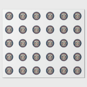 Freedom Academy Patriotic Patriotic University Aca Wrapping Paper