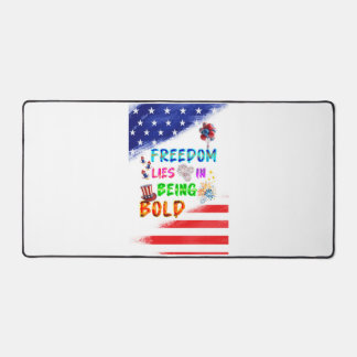 Freedom Accessories Lies In Being Bold Desk Mat