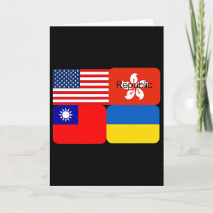 Freedom Alliance Usa Hong Kong Republic Taiwan Ukr Card