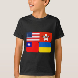 Freedom Alliance Usa Hong Kong Republic Taiwan Ukr T-Shirt