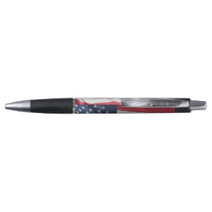 Freedom American flag waving in the breeze Pen