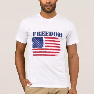 Freedom American flag with Jet Fighter Airplanes  T-Shirt